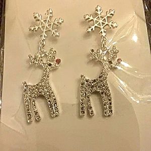 ❄️Snowflake and🦌 Reindeer Earrings ❄️Winter Sale❄️